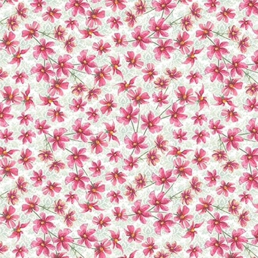 [BLAN-3798-22] Easter Wishes Small Floral Pink by Silas M. Studio for Blank Quilting