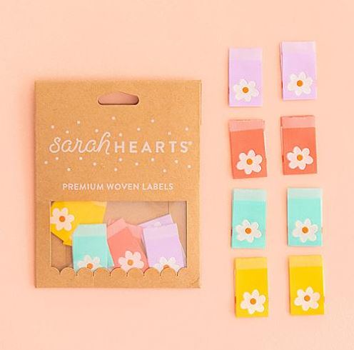 [SH-LP111] Sarah Hearts Sew In Daisy Labels