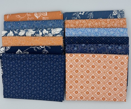 [PP-DenimDFQB] Denim Daisies Fat Quarter Bundle by Moda