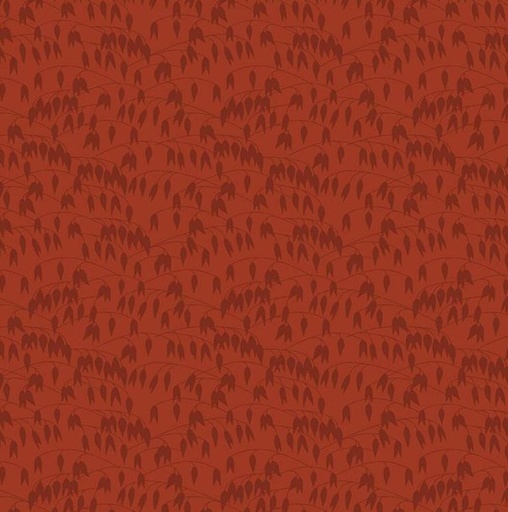 [RB-15704-RED] Sewing Your Oats Leaves Red by Karen Walker for Riley Blake Designs