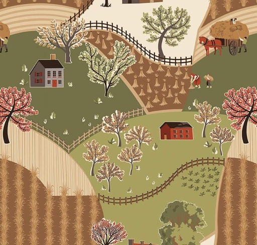 [RB-15700-MULTI] Sewing Your Oats Main Multi by Karen Walker for Riley Blake Designs