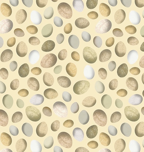 [WF-54562-3] Boho Chicks Fresh Eggs Eggshell by Whistler Studios for Windham Fabrics