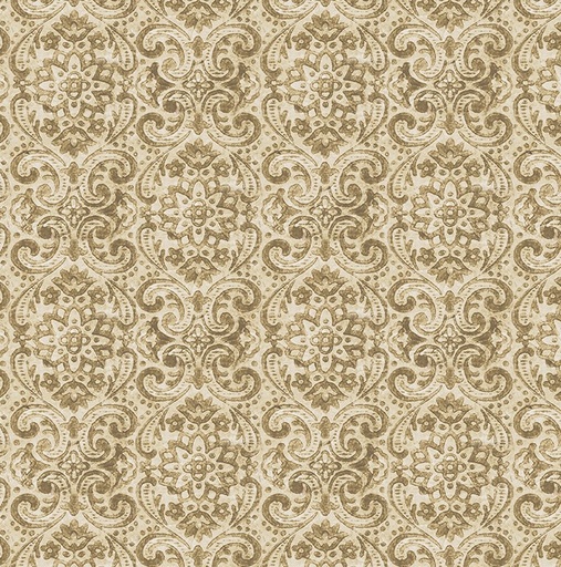 [WF-54563-6] Boho Chicks Damask Tan by Whistler Studios for Windham Fabrics