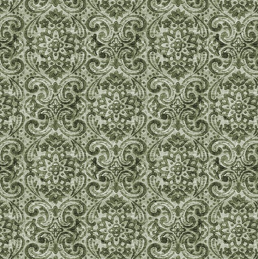 [WF-54563-7] Boho Chicks Damask Sage by Whistler Studios for Windham Fabrics