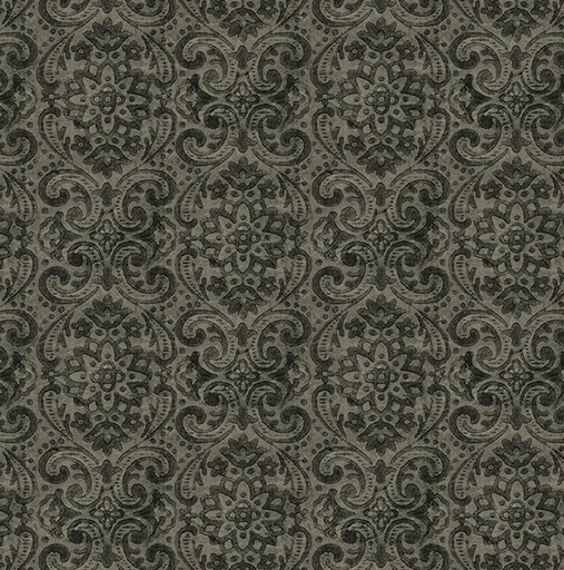 [WF-54563-8] Boho Chicks Damask Coal by Whistler Studios for Windham Fabrics