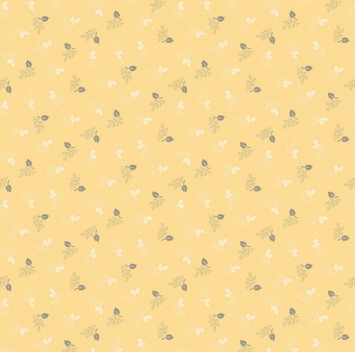 [MB-600542-YLW] Laurel Ridge Parchment Yellow by Lynn Wilder for Marcus Fabrics