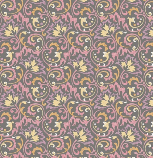 [MB-600532-GREY] Laurel Ridge Spellbound Grey by Lynn Wilder for Marcus Fabrics