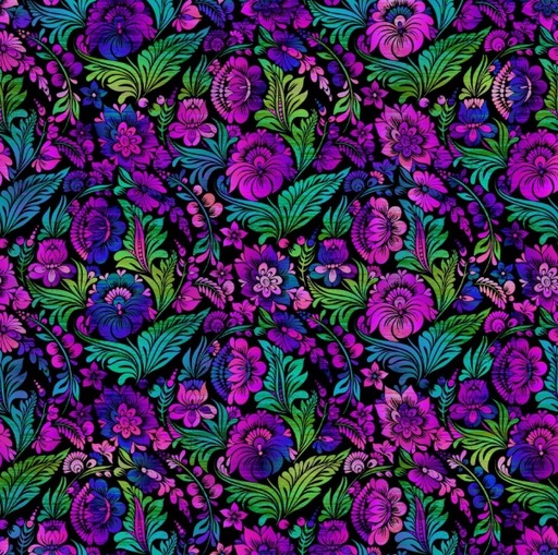 [ITB-VIV2-2] Vivid Floral Garden Jewel by Jason Yenter for In The Beginning Fabrics