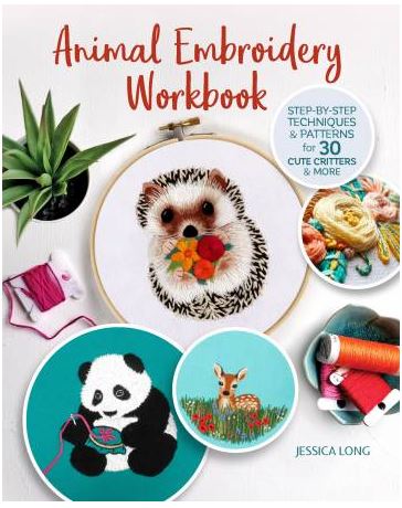 [CKR-L461] Animal Embroidery Workbook by Jessica Long