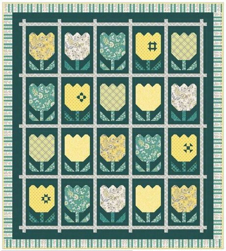 [PP-PetalParade] Petal Parade Quilt Kit by Windham