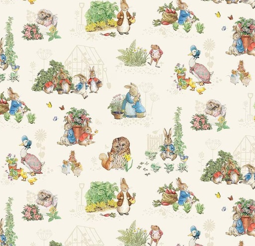 [RB-15861-CLD] Peter Rabbit & Friends Characters Cloud by Beatrix Potter for Riley Blake Designs