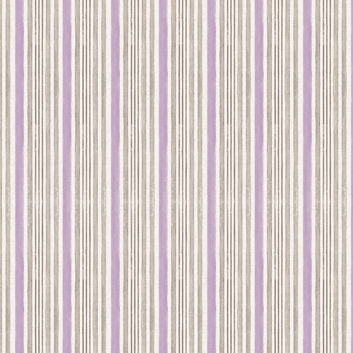 [COW-4367-27] Spring Garden Stripe Purple by Katie Pertiet for Clothworks