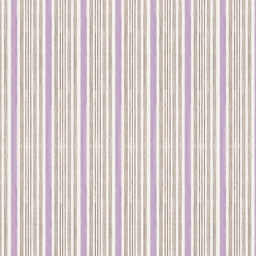 [COW-4367-27] Spring Garden Stripe Purple by Katie Pertiet for Clothworks