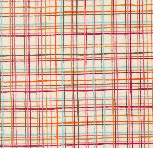 [MOD-45615-11] Things Above Lattice Lines Eggshell by Fancy That Design House for Moda Fabrics