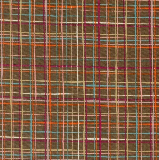 [MOD-45615-13] Things Above Lattice Lines Cocoa by Fancy That Design House for Moda Fabrics