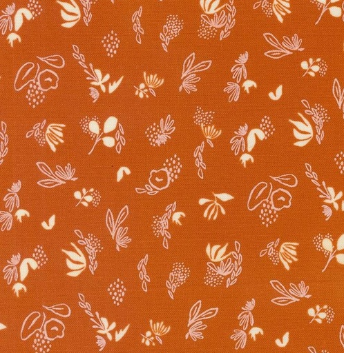 [MOD-45616-16] Things Above Floral Sprinkles Rust by Fancy That Design House for Moda Fabrics