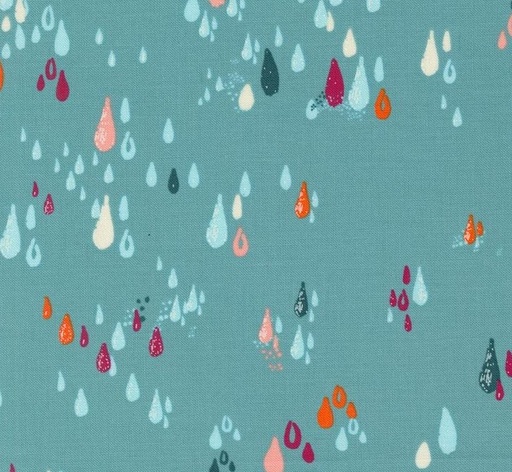 [MOD-45617-25] Things Above Drops Teal by Fancy That Design House for Moda Fabrics