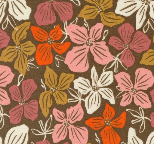 [MOD-45610-13] Things Above Block Florals Cocoa by Fancy That Design House for Moda Fabrics