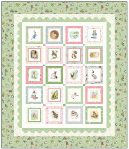 [PP-PeterFrKit] Peter Rabbit & Friends Quilt Kit