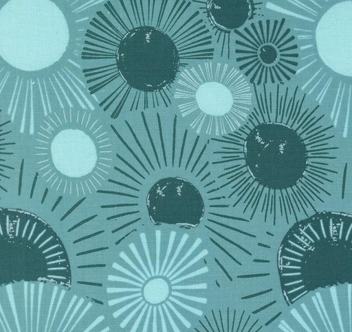 [MOD-45611-25] Things Above Sunrise Sunset Teal by Fancy That Design House by Moda Fabrics