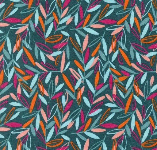 [MOD-45613-26] Things Above Leafscape Deep Sea by Fancy That Design House for Moda Fabrics