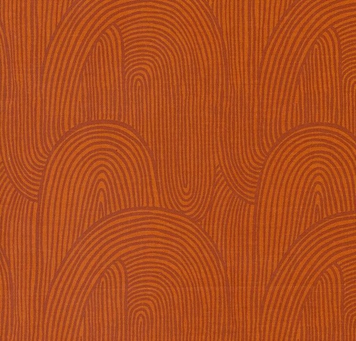 [MOD-45614-16] Things Above Wavy Whirl Rust by Fancy That Design House for Moda Fabrics