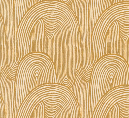[MOD-45614-18] Things Above Wavy Whirl Harvest Gold by Fancy That Design House for Moda Fabrics