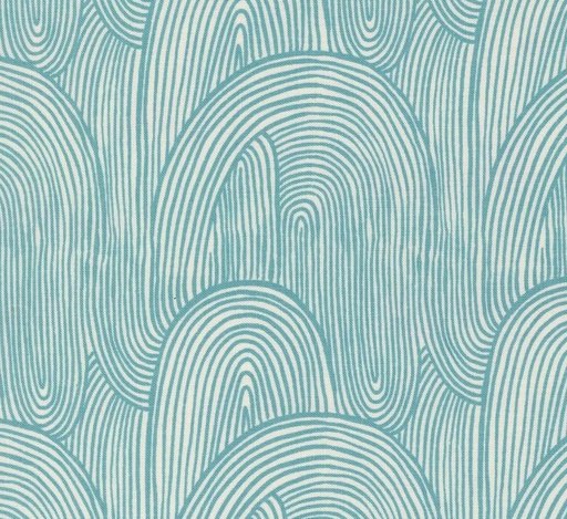 [MOD-45614-25] Things Above Wavy Whirl Teal by Fancy That Design House for Moda Fabrics