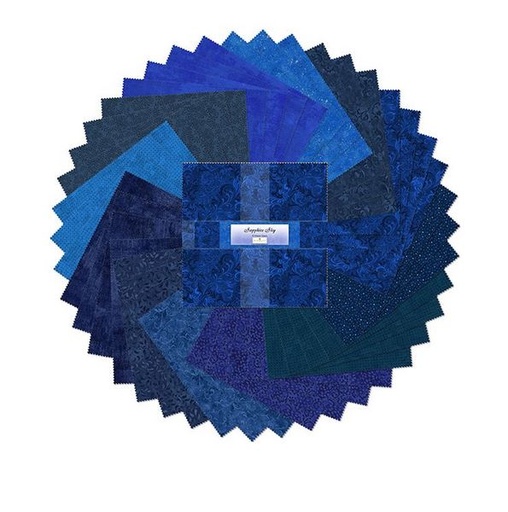 [WP-512-5-512] Sapphire Sky 10 Karat Gems 10" Squares By Wilmington Prints