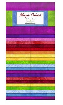 [WP-842-14-842] Magic Colors 40 Karat Gems  2.5 In Strips By Wilmington Prints