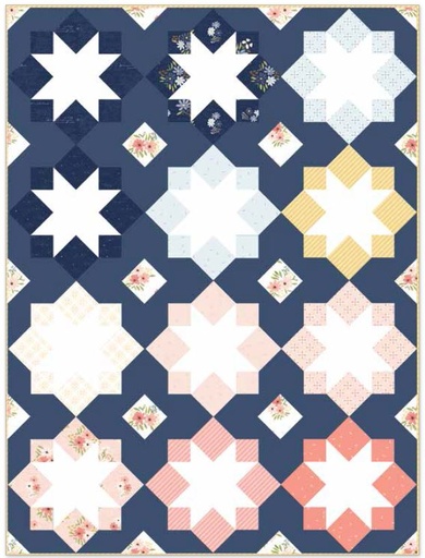 [PP-StellarMosaic] Stellar Mosaic Quilt Kit featuring Between the Pages Collection