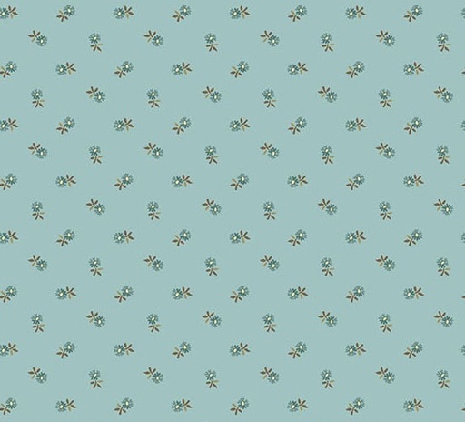 [AND-1383-LB] Dahlia Pincushion Flower Sky Blue by Laundry Basket Quilts for Andover Fabrics