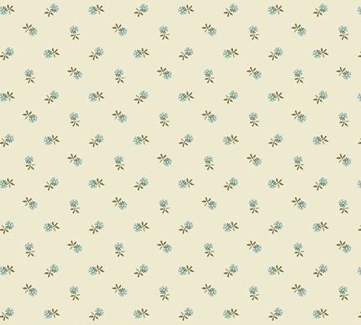 [AND-1383-L] Dahlia Pincushion Flower Linen by Laundry Basket Quilts for Andover Fabrics