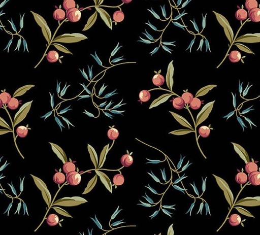 [AND-1375-K] Dahlia Coralberry Dusk by Laundry Basket Quilts for Andover Fabrics