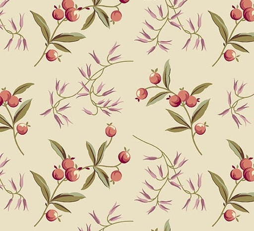 [AND-1375-L] Dahlia Coralberry Dawn by Laundry Basket Quilts for Andover Fabrics