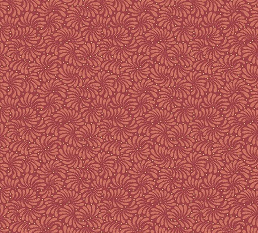 [AND-1378-R] Dahlia Sagebrush Blood Orange by Laundry Basket Quilts for Andover Fabrics