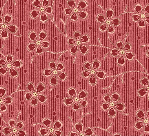 [AND-1388-E] Dahlia Dianthus Cardinal by Laundry Basket Quilts for Andover Fabrics