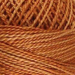 [VI-PC8-H206] Valdani H206 - Washed Orange Variegated - Heirloom Collection, Perle Cotton Ball, Size 8