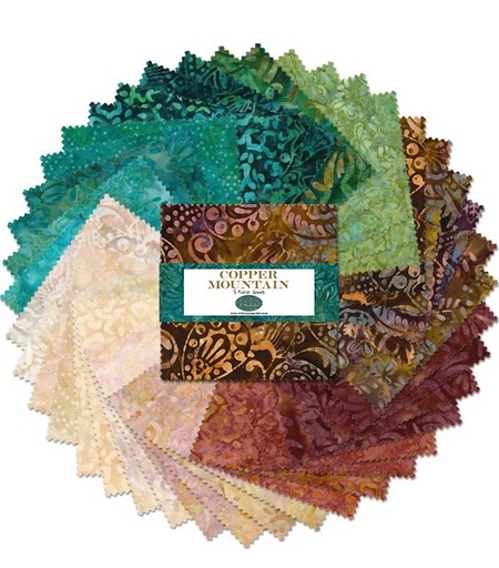 [WP-506110-506] Copper Mountain Batiks 5 Karat Jewel from Wilmington Prints