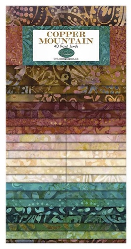 [WP-841110-841] Copper Mountain Batiks 40 Karat Jewels from Wilmington Prints