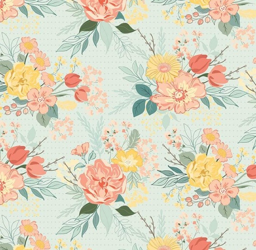 [RB-15750-MIST] New Beginnings Main Mist by Sandy Gervais for Riley Blake Designs