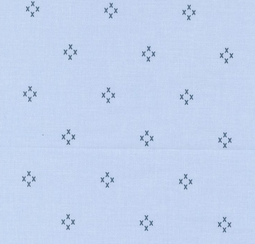 [MOD-43186-17] Seaglass Summer Cross My Heart Dappled Blue by Sweetfire Road for Moda Fabrics