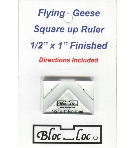 [BLC-BLLFG-5X1] Bloc Loc Flying Geese Square Up Ruler .5" x 1"