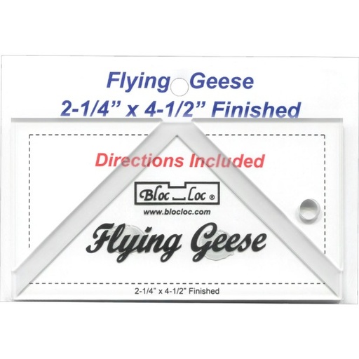 [BLC-BLLFG-225X45] Bloc Loc Flying Geese Square Up Ruler 2.25" x 4.5"