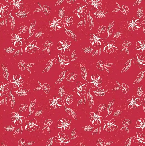 [RB-15743-RED] Berry Market Sketches Red by Beverly McCullough for Riley Blake Designs