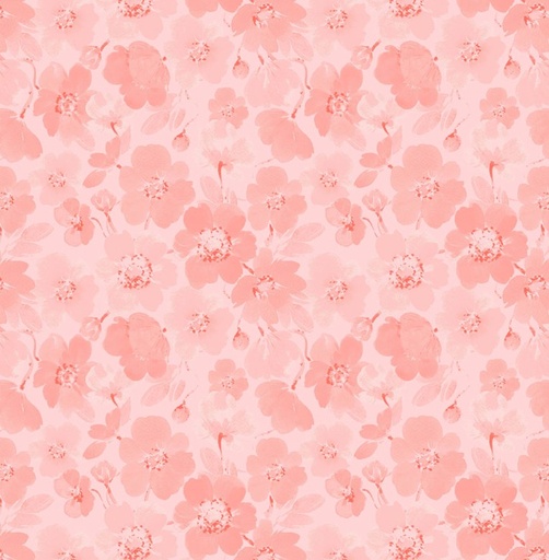[COW-4351-73] Berry Sweet Tonal Poppies Dark Pink by Heatherlee Chan for Clothworks