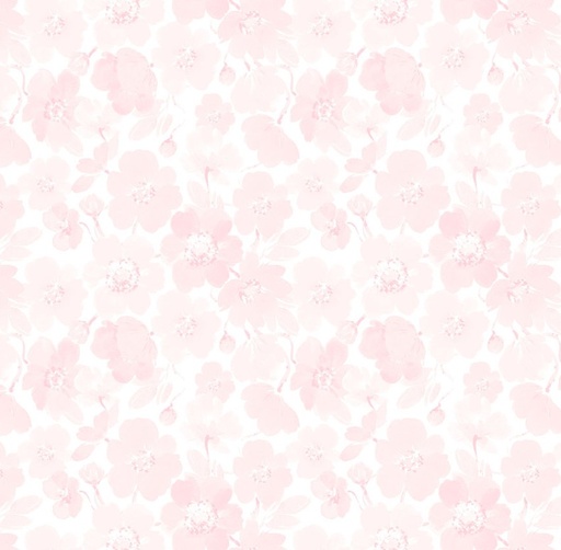 [COW-4351-41] Berry Sweet Tonal Poppies Light Pink Pink by Heatherlee Chan for Clothworks