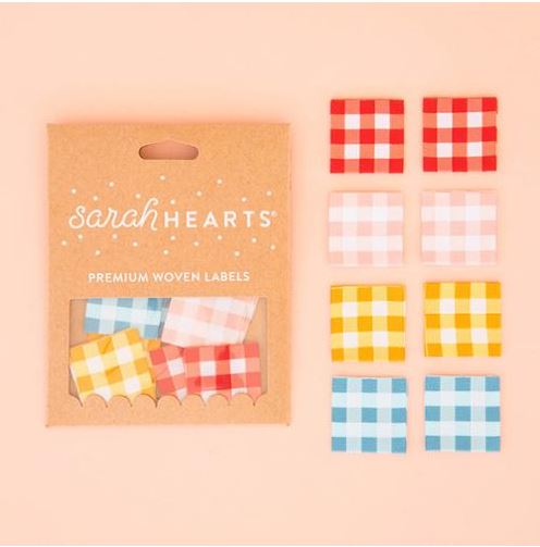 [SH-LP-189] Sew in Labels Gingham by Sarah Hearts