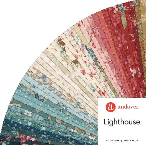 [AND-2S-LGTHSEX] Lighthouse Double Scope Strips by Laundry Basket Quilts for Andover Fabrics