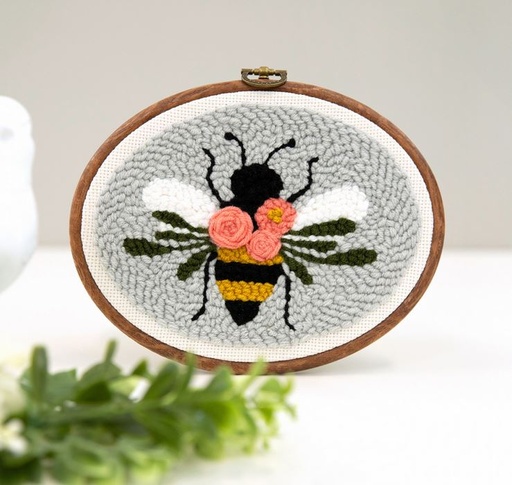 [KPNK-1007] Kimberbell Punch Needle Embroidery Bee Faux Wood